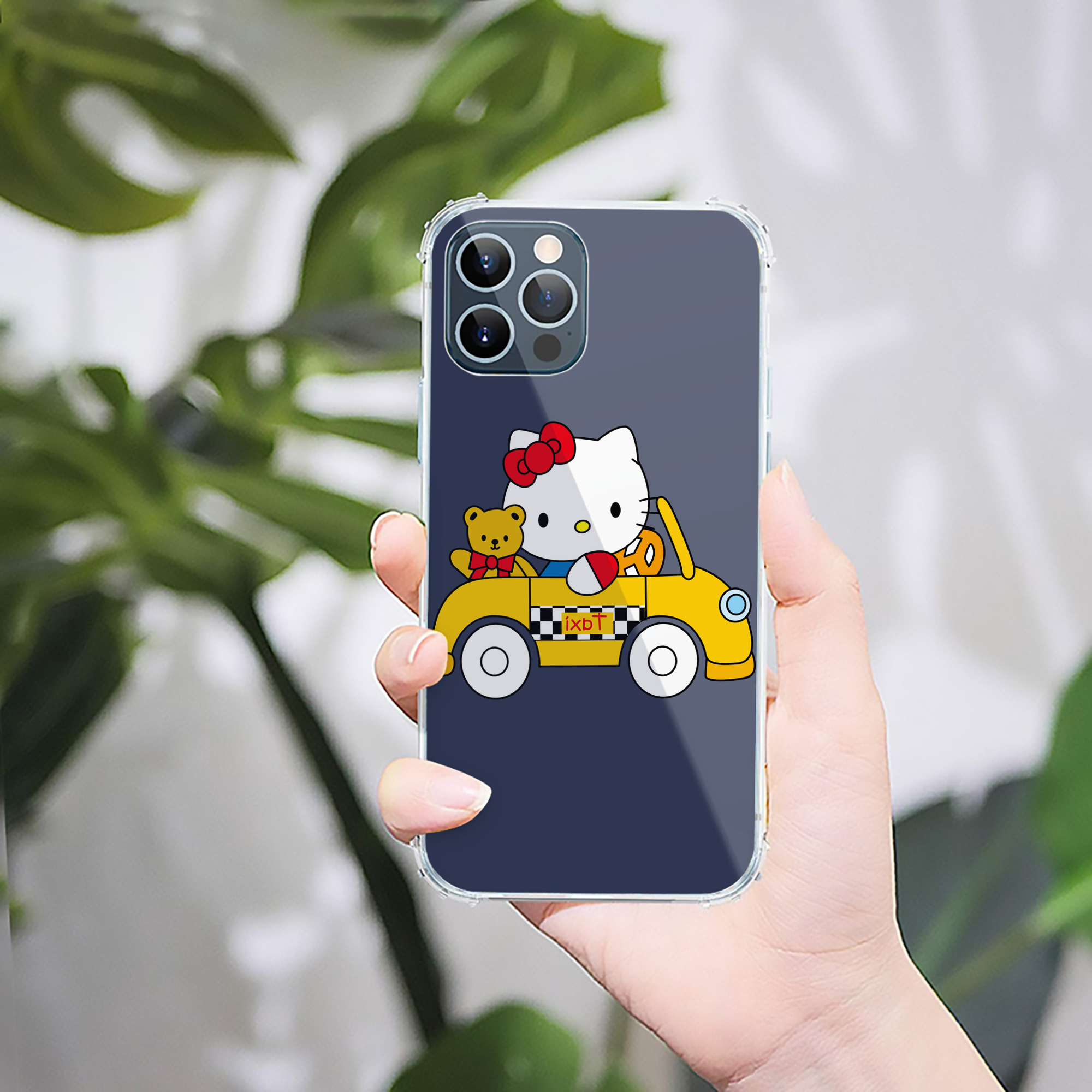 （画像用） Hello Kitty ハローキティ 【iPhone 12シリーズ対応】透明スマホケース（クリアソフトケース）